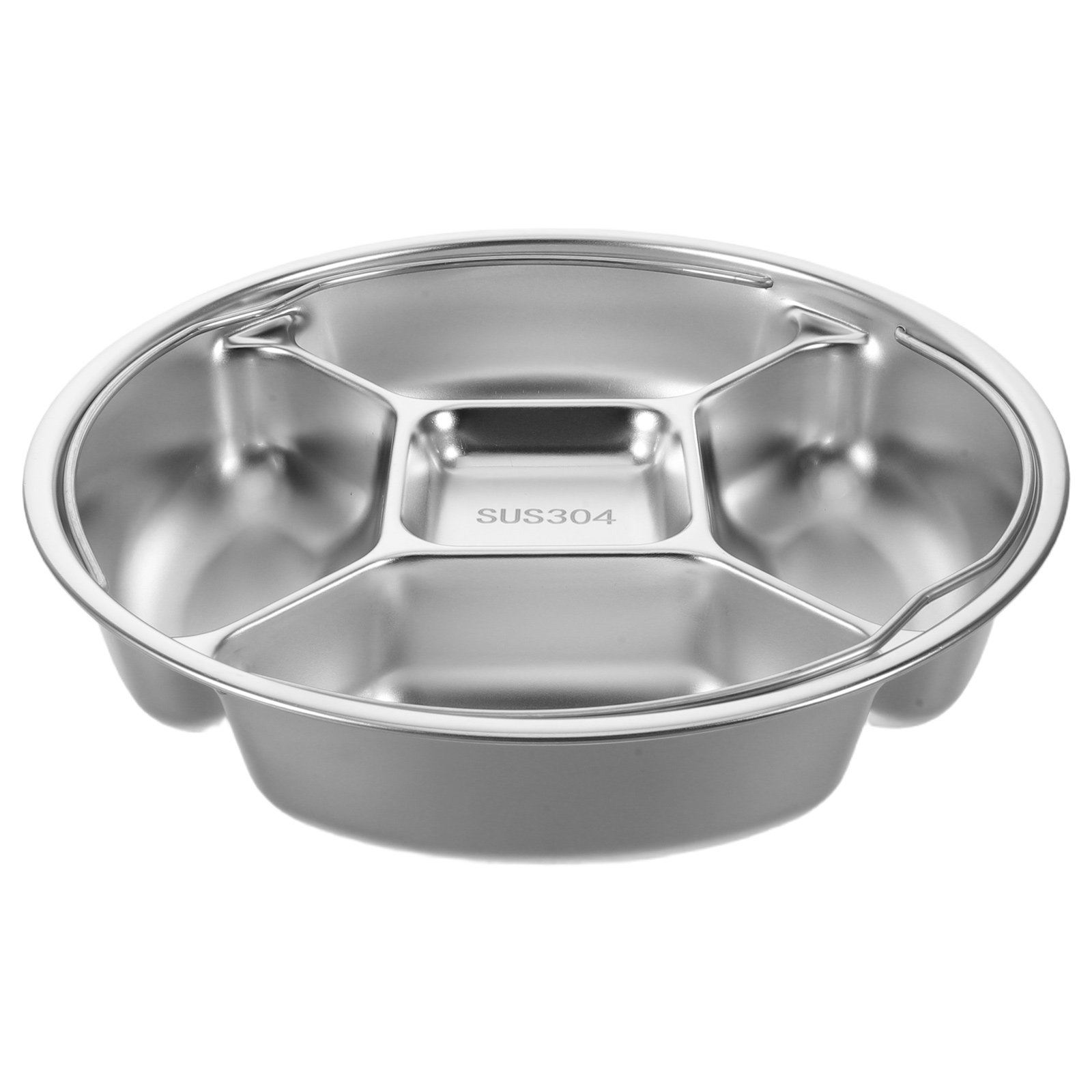 Meal Prep Menu - Piring Kontrol Porsi 5 Kompartemen dari