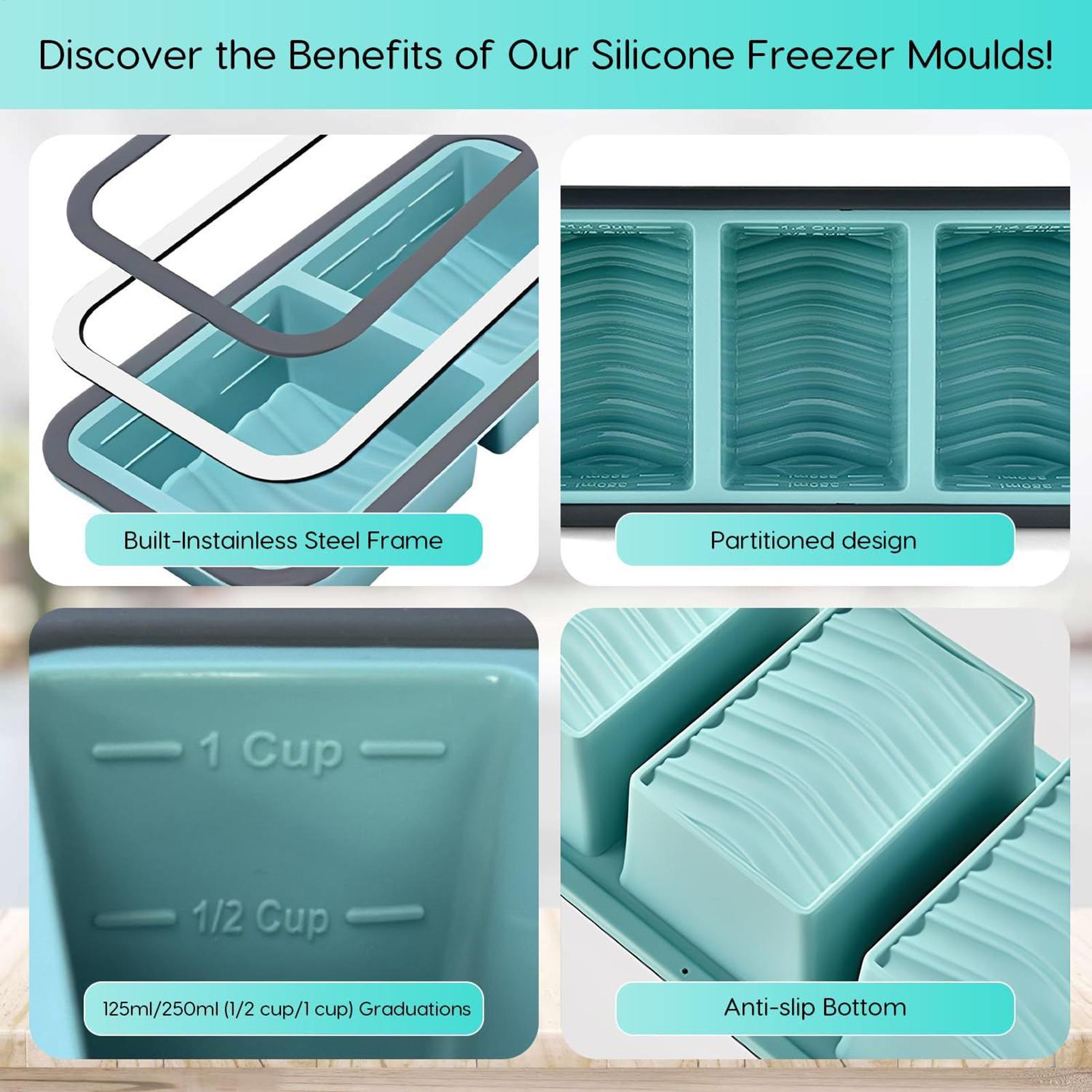 Cetakan Silikon untuk Freezer, - Meal Prep Menu ulasan dan harga