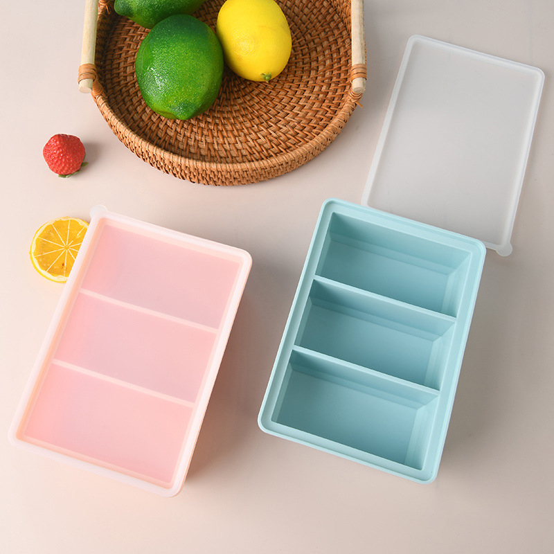 Cetakan Es Batu Silikon 3 Komp - Meal Prep Menu ulasan dan harga
