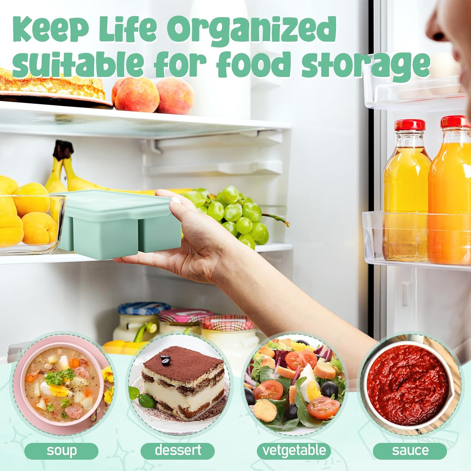Cetakan Silikon untuk Freezer  - Meal Prep Menu ulasan dan harga