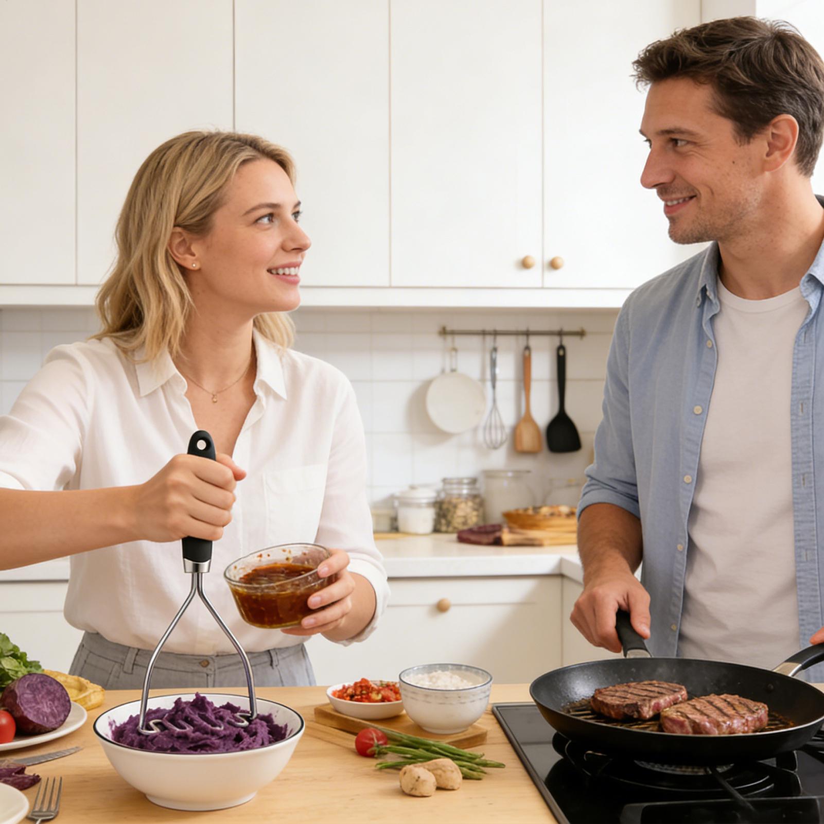 Alat Penghancur Kentang, Penek - Meal Prep Potatoes ulasan dan harga