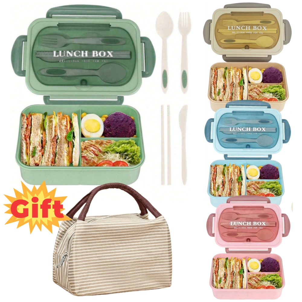 Kotak makan siang 40.58oz deng - Meal Prep Healthy Lunch ulasan dan harga